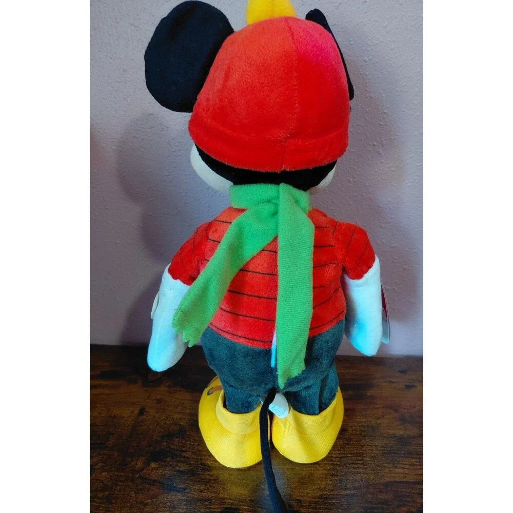 Disney Holiday Christmas Singing Mickey Mouse Plush DECK THE HALLS Ski 12